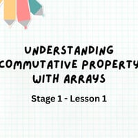 Stage 1 EASTS Maths - RWN19 | Lesson 1 & 2 | Understanding Commutative Property with Arrays - thumbnail 2 of 3