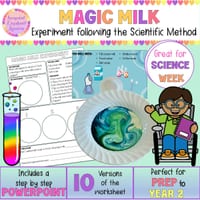 Magic Milk Science Experiment | Scientific Method Activity for Kids STEM Investigation Prep-2 - thumbnail 1 of 4