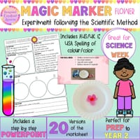 Magic Marker Flower Science Experiment | Fun Floating Drawing STEM Activity for Prep–Year 2