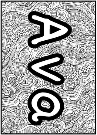 Mindfulness Zentangle Colouring Name Posters Fully Editable Grades 3-6 - image 3 of 6