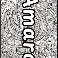 Mindfulness Zentangle Colouring Name Posters Fully Editable Grades 3-6 - thumbnail 6 of 6