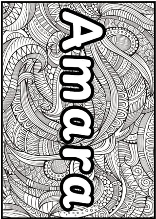 Mindfulness Zentangle Colouring Name Posters Fully Editable Grades 3-6 - image 6 of 6