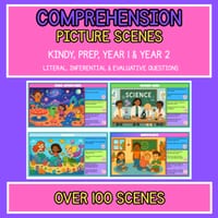 Comprehension Picture Scenes for Oral Language | Kindy | Prep | Year 1 & 2 | Aus
