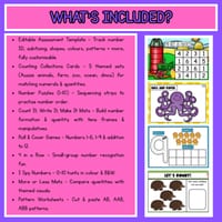 Early Years Maths Bundle | Themed Hands-On Activities & Editable Assessment AUS - thumbnail 5 of 5