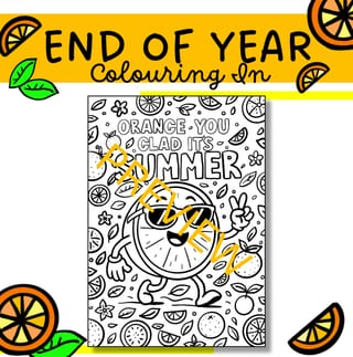 END OF YEAR COLOURING IN PAGE ACTIVITY - image 2 of 2