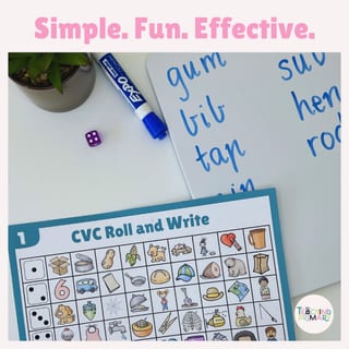 Encoding CVC Words | Roll and Write | SOR | Foundation Australian Curriculum V9 - image 3 of 4