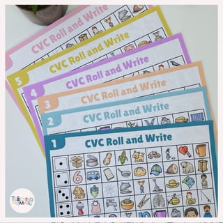 Encoding CVC Words | Roll and Write | SOR | Foundation Australian Curriculum V9 - image 4 of 4