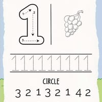 Numbers activity book 1-10 - thumbnail 2 of 6