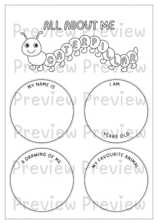🌟 All About Me Caterpillar – Back to School & Getting to Know You Activity - image 4 of 4