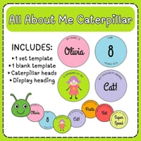 🌟 All About Me Caterpillar – Back to School & Getting to Know You Activity - thumbnail 1 of 4