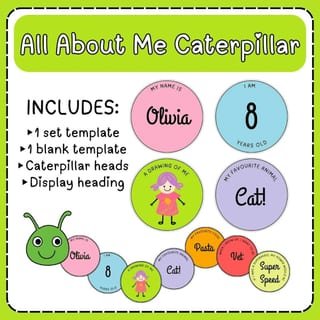 🌟 All About Me Caterpillar – Back to School & Getting to Know You Activity - image 1 of 4