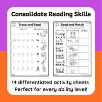 Phonics Activity Booklet - Level 10 CVCC Words | Blending Sounds Worksheets | ALL AUS STATE FONTS - thumbnail 2 of 4