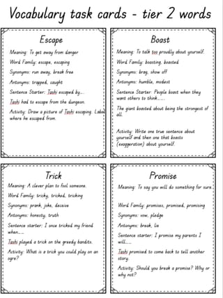Tashi Book Companion Vocabulary Activities and Narrative Planner - image 2 of 7