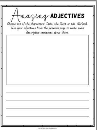 Tashi Book Companion Vocabulary Activities and Narrative Planner - image 3 of 7