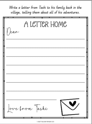 Tashi Book Companion Vocabulary Activities and Narrative Planner - image 4 of 7
