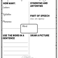Tashi Book Companion Vocabulary Activities and Narrative Planner - thumbnail 7 of 7