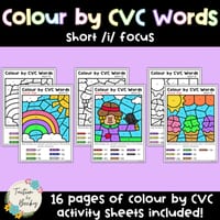 Colour by CVC Words- Short /i/ Focus - thumbnail 1 of 7