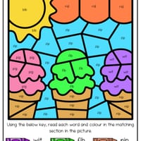 Colour by CVC Words- Short /i/ Focus - thumbnail 5 of 7