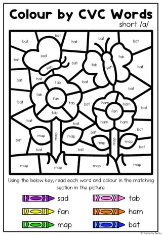 Colour by CVC Words - Value Bundle! - image 2 of 7