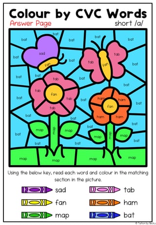 Colour by CVC Words - Value Bundle! - image 3 of 7