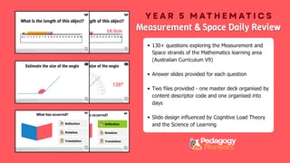 Year 5 Mathematics Daily Review (Measurement & Space) - image 2 of 4