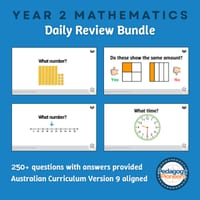Year 2 Mathematics Daily Review Bundle