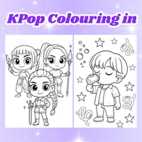 K-pop Demon Hunters Inspired Colouring Pack – Free Download