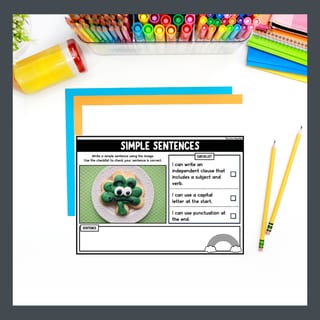 St Patrick's Day Sentence Writing Prompts Improve Sentence Structure & Punctuation - image 6 of 8