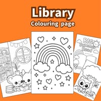 Library Colouring Sheets – Free Download