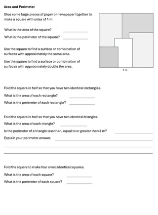 Length, Perimeter and Area Year 4 Worksheets - image 5 of 5