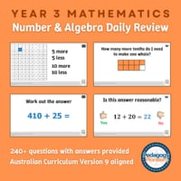 Year 3 Mathematics Daily Review (Number & Algebra) - thumbnail 1 of 4