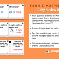 Year 3 Mathematics Daily Review Bundle - thumbnail 2 of 6