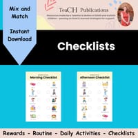 Autism Helper Visual Schedule Executive Functioning Kids with ADHD Chore Chart - thumbnail 2 of 5