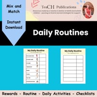 Autism Helper Visual Schedule Executive Functioning Kids with ADHD Chore Chart - thumbnail 4 of 5