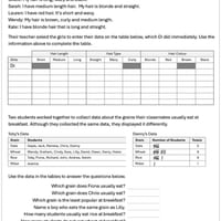 Statistics Years 3 & 4 Worksheets - thumbnail 2 of 5