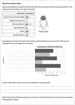 Statistics Years 3 & 4 Worksheets - image 3 of 5