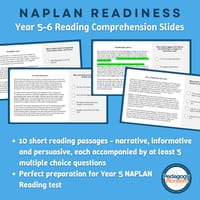 Year 5-6 Reading Comprehension Passages PowerPoint - Perfect for NAPLAN prep! - thumbnail 1 of 1