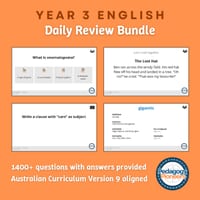 Year 3 English Daily Review Bundle - thumbnail 1 of 1