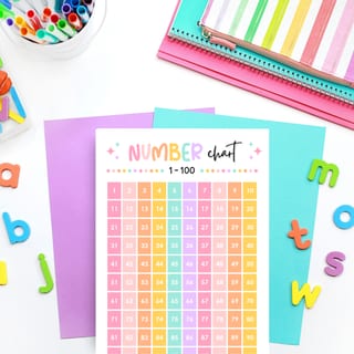 Count to 100 - Number Chart Poster - image 4 of 4