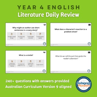 Year 4 English Daily Review (Literature Strand) - image 1 of 1