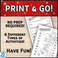 Christmas Activity Bundle: Number Puzzles, Dot to Dot & Line Tracing Fun! - thumbnail 2 of 3