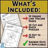 Christmas Activity Bundle: Number Puzzles, Dot to Dot & Line Tracing Fun! - thumbnail 3 of 3