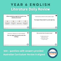 Year 6 English Daily Review (Literature Strand) - thumbnail 1 of 1