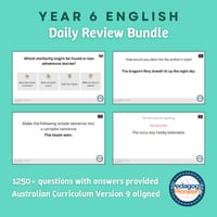 Year 6 English Daily Review Bundle