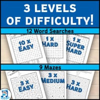 Christmas Puzzle Activities Pack | Word Searches, Crosswords, Cryptograms, Mazes - thumbnail 4 of 4