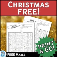 FREE Christmas Mazes | Fun Christmas Activity FREEBIE
