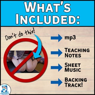 Sit on Your Bottom | An Original Song with Teaching Notes | Classroom Activity - image 3 of 3