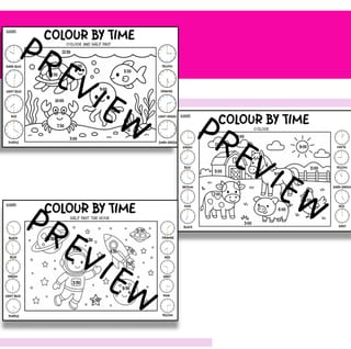 COLOUR BY TIME- O’CLOCK & HALF PAST (DIFFERENTIATED) - image 2 of 2