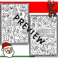 CHRISTMAS COLOURING IN - thumbnail 2 of 2