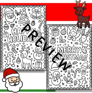CHRISTMAS COLOURING IN - image 2 of 2
